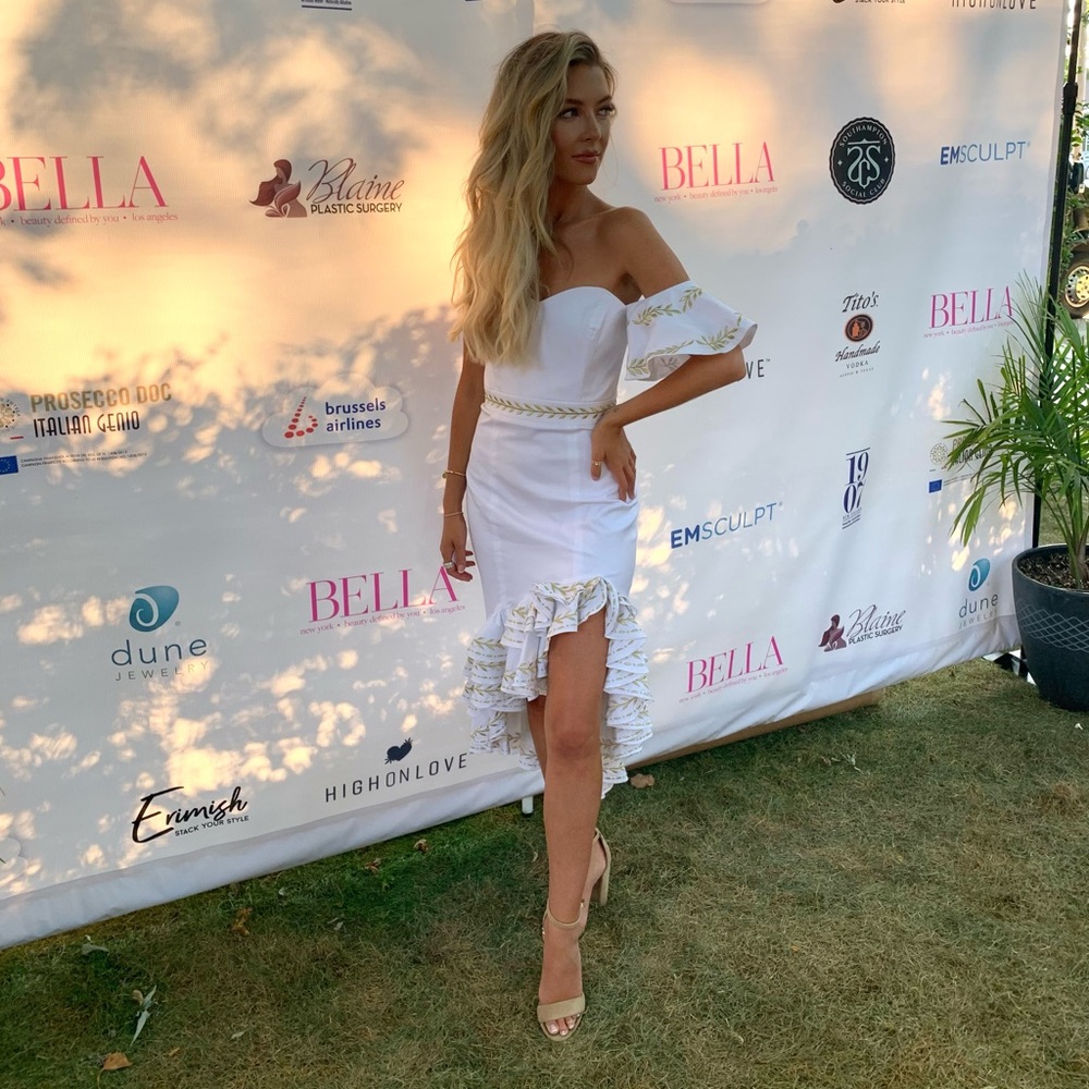 Caroline Contsas White Dress
